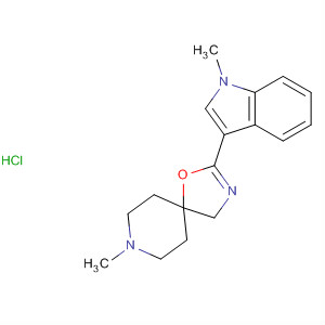 138925-20-9  1-Oxa-3,8-diazaspiro[4.5]dec-2-ene,8-methyl-2-(1-methyl-1H-indol-3-yl)-, monohydrochloride