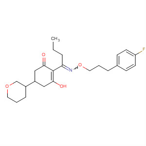 138974-41-1  2-Cyclohexen-1-one,2-[1-[[3-(4-fluorophenyl)propoxy]imino]butyl]-3-hydroxy-5-(tetrahydro-2H-pyran-3-yl)-