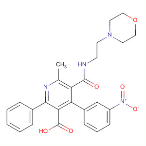 138994-29-3  3-Pyridinecarboxylic acid,6-methyl-5-[[[2-(4-morpholinyl)ethyl]amino]carbonyl]-4-(3-nitrophenyl)-2-phenyl-
