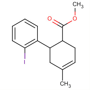 139021-50-4  3-Cyclohexene-1-carboxylic acid, 6-(2-iodophenyl)-4-methyl-, methylester, trans-
