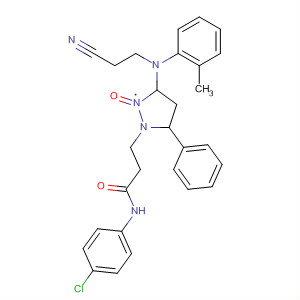 139032-74-9  1H-Pyrazole-1-propanamide,N-(4-chlorophenyl)-3-[(2-cyanoethyl)(2-methylphenyl)amino]-4,5-dihydro-b-oxo-5-phenyl-