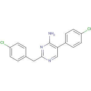 139041-05-7  4-Pyrimidinamine, 5-(4-chlorophenyl)-2-[(4-chlorophenyl)methyl]-