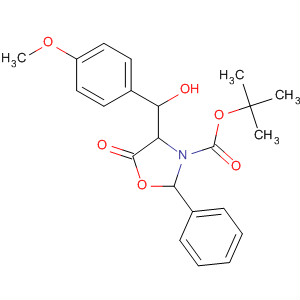 139119-48-5  3-Oxazolidinecarboxylic acid,4-[hydroxy(4-methoxyphenyl)methyl]-5-oxo-2-phenyl-, 1,1-dimethylethylester