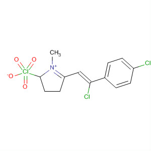 139123-83-4  2H-Pyrrolium,5-[2-chloro-2-(4-chlorophenyl)ethenyl]-3,4-dihydro-1-methyl-, (Z)-,perchlorate