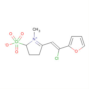 139123-89-0  2H-Pyrrolium, 5-[2-chloro-2-(2-furanyl)ethenyl]-3,4-dihydro-1-methyl-,(Z)-, perchlorate
