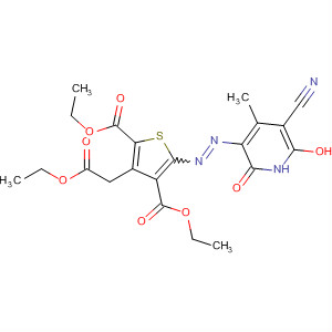 139136-76-8  2,4-Thiophenedicarboxylic acid,5-[(5-cyano-1,2-dihydro-6-hydroxy-4-methyl-2-oxo-3-pyridinyl)azo]-3-(2-ethoxy-2-oxoethyl)-, diethyl ester