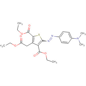 139136-79-1  2,4-Thiophenedicarboxylic acid,5-[[4-(dimethylamino)phenyl]azo]-3-(2-ethoxy-2-oxoethyl)-, diethyl ester