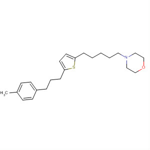 136573-01-8  Morpholine, 4-[5-[5-[3-(4-methylphenyl)propyl]-2-thienyl]pentyl]-