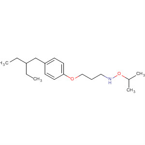 136588-34-6  1-Propanamine, 3-[4-(2-ethylbutyl)phenoxy]-N-(1-methylethoxy)-