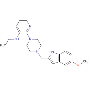 136817-35-1  3-Pyridinamine,N-ethyl-2-[4-[(5-methoxy-1H-indol-2-yl)methyl]-1-piperazinyl]-