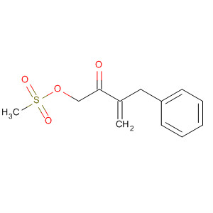 136840-16-9  3-Buten-2-one, 1-[(methylsulfonyl)oxy]-3-(phenylmethyl)-