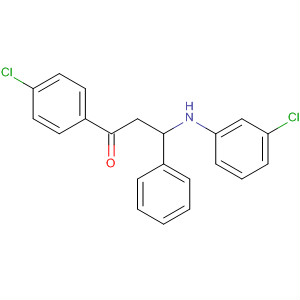 136848-63-0  1-Propanone, 1-(4-chlorophenyl)-3-[(3-chlorophenyl)amino]-3-phenyl-