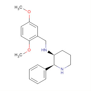 136871-74-4  3-Piperidinamine, N-[(2,5-dimethoxyphenyl)methyl]-2-phenyl-, (2S,3S)-