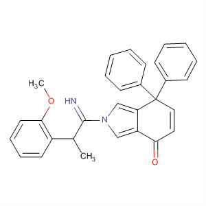 136915-79-2  4H-Isoindol-4-one,octahydro-2-[1-imino-2-(2-methoxyphenyl)propyl]-7,7-diphenyl-