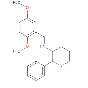 136982-42-8  3-Piperidinamine, N-[(2,5-dimethoxyphenyl)methyl]-2-phenyl-, cis-
