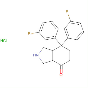 136984-17-3  4H-Isoindol-4-one, 7,7-bis(3-fluorophenyl)octahydro-, hydrochloride