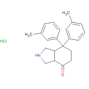 136984-19-5  4H-Isoindol-4-one, octahydro-7,7-bis(3-methylphenyl)-, hydrochloride