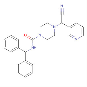 137074-67-0  1-Piperazinecarboxamide,4-(cyano-3-pyridinylmethyl)-N-(diphenylmethyl)-