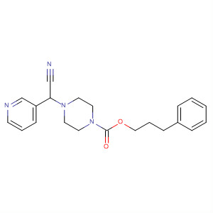 137074-88-5  1-Piperazinecarboxylic acid, 4-(cyano-3-pyridinylmethyl)-,3-phenylpropyl ester