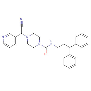 137075-10-6  1-Piperazinecarboxamide,4-(cyano-3-pyridinylmethyl)-N-(3,3-diphenylpropyl)-