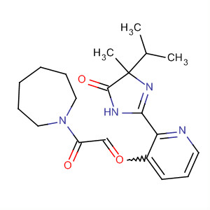 137408-47-0  1H-Azepine,1-[[2-[4,5-dihydro-4-methyl-4-(1-methylethyl)-5-oxo-1H-imidazol-2-yl]-3-pyridinyl]oxoacetyl]hexahydro-