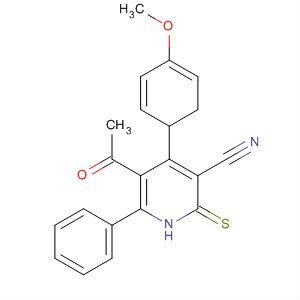 137451-63-9  3-Pyridinecarbonitrile,5-acetyl-1,2-dihydro-4-(4-methoxyphenyl)-6-phenyl-2-thioxo- 137451-63-9  3-Pyridinecarbonitrile,5-acetyl-1,2-dihydro-4-(4-methoxyphenyl)-6-phenyl-2-thioxo-