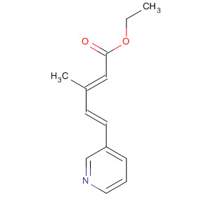 137479-75-5  2,4-Pentadienoic acid, 3-methyl-5-(3-pyridinyl)-, ethyl ester, (2E,4E)-