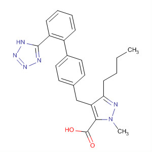 137646-20-9  1H-Pyrazole-5-carboxylic acid,3-butyl-1-methyl-4-[[2'-(1H-tetrazol-5-yl)[1,1'-biphenyl]-4-yl]methyl]-