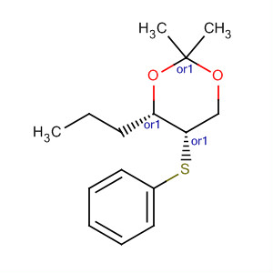 137906-10-6  1,3-Dioxane, 2,2-dimethyl-5-(phenylthio)-4-propyl-, cis-