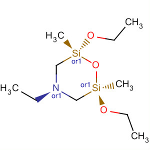 137956-01-5  1-Oxa-4-aza-2,6-disilacyclohexane, 2,6-diethoxy-4-ethyl-2,6-dimethyl-,trans-