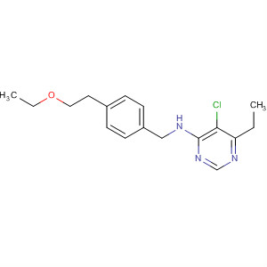 137994-25-3  4-Pyrimidinamine, 5-chloro-N-[[4-(2-ethoxyethyl)phenyl]methyl]-6-ethyl-