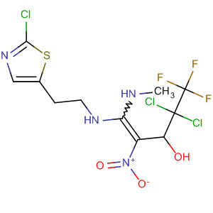 137996-66-8  1-Penten-3-ol,4,4-dichloro-1-[[(2-chloro-5-thiazolyl)methyl]methylamino]-5,5,5-trifluoro-1-(methylamino)-2-nitro-