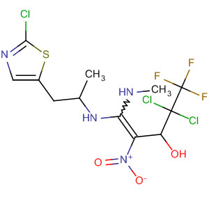 137996-67-9  1-Penten-3-ol,4,4-dichloro-1-[[(2-chloro-5-thiazolyl)methyl]ethylamino]-5,5,5-trifluoro-1-(methylamino)-2-nitro-