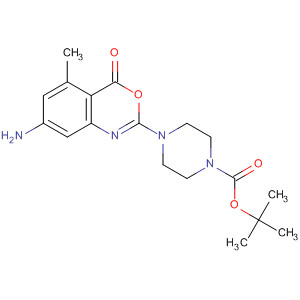 138006-93-6  1-Piperazinecarboxylic acid,4-(7-amino-5-methyl-4-oxo-4H-3,1-benzoxazin-2-yl)-, 1,1-dimethylethylester
