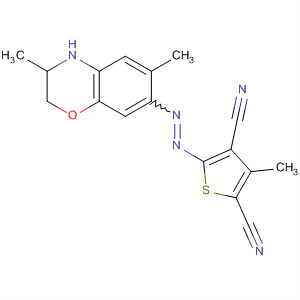 138023-08-2  2,4-Thiophenedicarbonitrile,5-[(3,4-dihydro-3,6-dimethyl-2H-1,4-benzoxazin-7-yl)azo]-3-methyl-