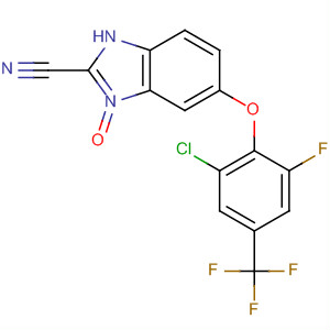 138032-55-0  1H-Benzimidazole-2-carbonitrile,5-[2-chloro-6-fluoro-4-(trifluoromethyl)phenoxy]-, 3-oxide