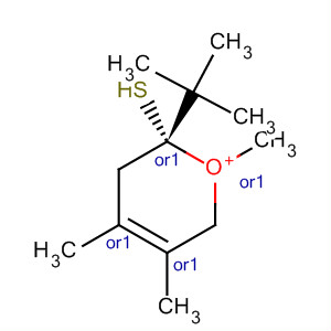 138037-10-2  2H-Thiopyranium, 2-(1,1-dimethylethyl)-3,6-dihydro-1,4,5-trimethyl-, cis-