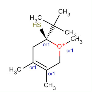 138037-11-3  2H-Thiopyranium, 2-(1,1-dimethylethyl)-3,6-dihydro-1,4,5-trimethyl-,trans-