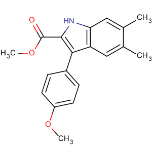 138043-71-7  1H-Indole-2-carboxylic acid, 3-(4-methoxyphenyl)-5,6-dimethyl-, methylester