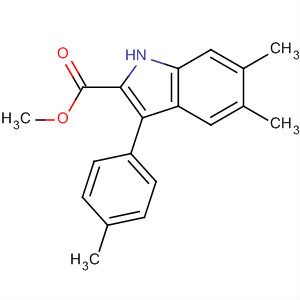 138043-76-2  1H-Indole-2-carboxylic acid, 5,6-dimethyl-3-(4-methylphenyl)-, methylester