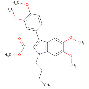 138043-90-0  1H-Indole-2-carboxylic acid,1-butyl-3-(3,4-dimethoxyphenyl)-5,6-dimethoxy-, methyl ester