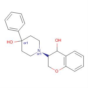 138047-55-9  4-Piperidinol,1-(3,4-dihydro-4-hydroxy-2H-1-benzopyran-3-yl)-4-phenyl-, trans-