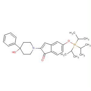 138047-66-2  1H-Inden-1-one,2,3-dihydro-2-(4-hydroxy-4-phenyl-1-piperidinyl)-5-[[tris(1-methylethyl)silyl]oxy]-