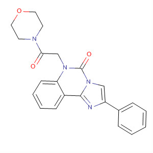 138047-95-7  Morpholine,4-[(5-oxo-2-phenylimidazo[1,2-c]quinazolin-6(5H)-yl)acetyl]-