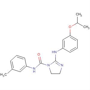 138075-72-6  1H-Imidazole-1-carboxamide,4,5-dihydro-2-[[3-(1-methylethoxy)phenyl]amino]-N-(3-methylphenyl)-