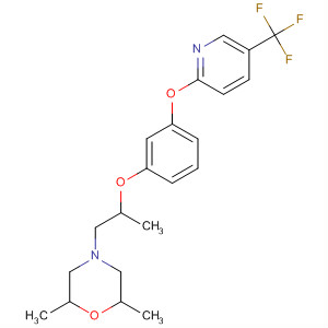 138079-79-5  Morpholine,2,6-dimethyl-4-[2-[3-[[5-(trifluoromethyl)-2-pyridinyl]oxy]phenoxy]propyl]-