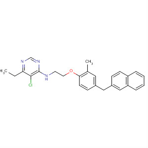 138113-66-3  4-Pyrimidinamine,5-chloro-6-ethyl-N-[2-[2-methyl-4-(2-naphthalenylmethyl)phenoxy]ethyl]-