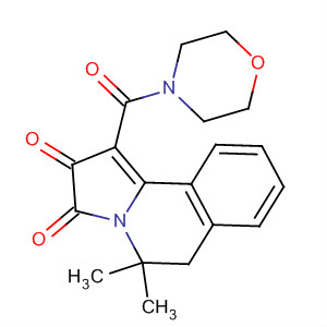 131527-18-9  Morpholine,4-[(2,3,5,6-tetrahydro-5,5-dimethyl-2,3-dioxopyrrolo[2,1-a]isoquinolin-1-yl)carbonyl]-