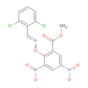 13180-88-6  Benzoic acid,2-[[[(2,6-dichlorophenyl)methylene]amino]oxy]-3,5-dinitro-, methyl ester