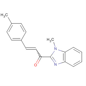 132308-86-2  2-Propen-1-one, 1-(1-methyl-1H-benzimidazol-2-yl)-3-(4-methylphenyl)-